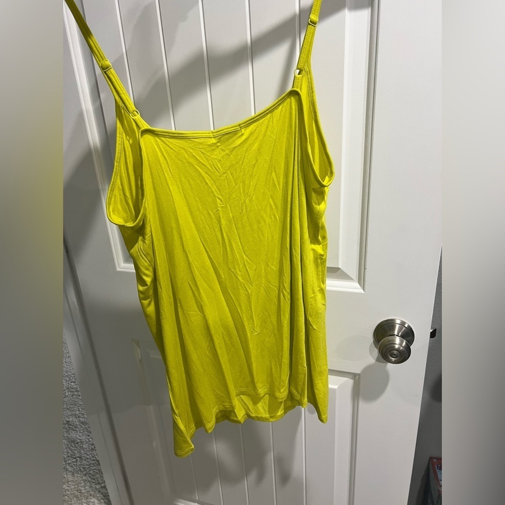 NWT NEW Old Navy yellow green cami XL - Picture 2 of 7